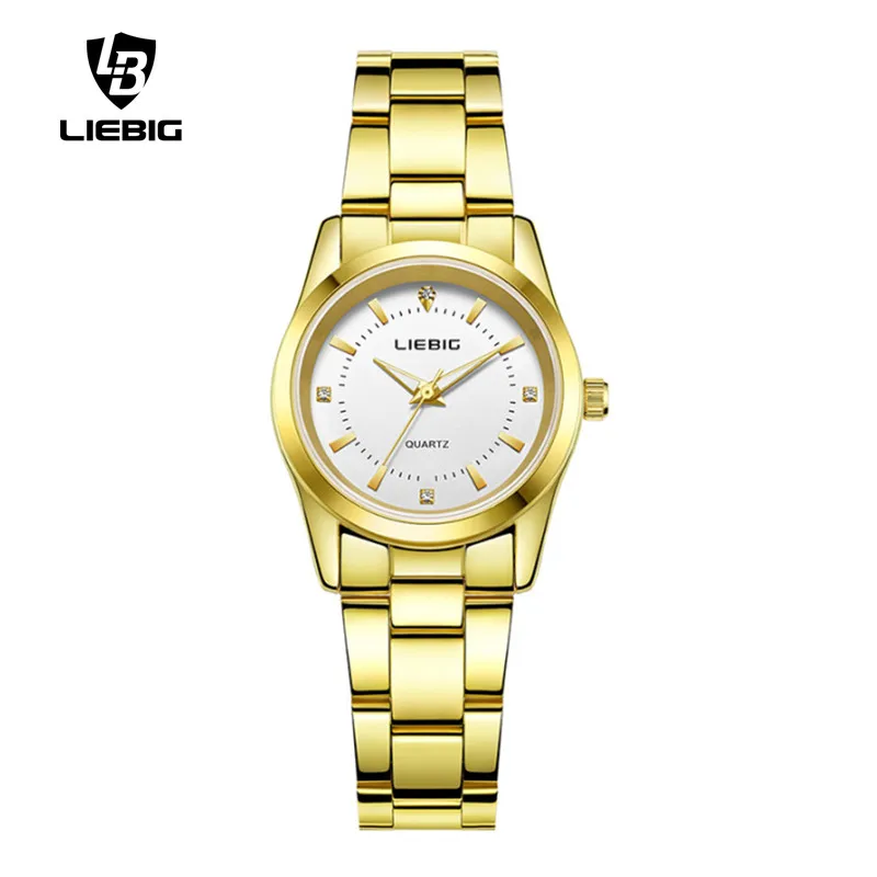 

LIEBIG New Arrival luxury Gold Stainless Steel Watches Women Clock Ladies Female Wristwatch Montre femme Relogio Feminino L4005