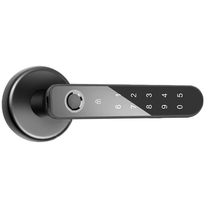 

Zinc Alloy Door Lock Fingerprint Password Smart Lock Suitable For Room Door And Office Key Door