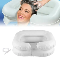 inflatable washing basin with drain tube multifunction outdoor camping portable shampoo basin shampoo basin tub for the disabled