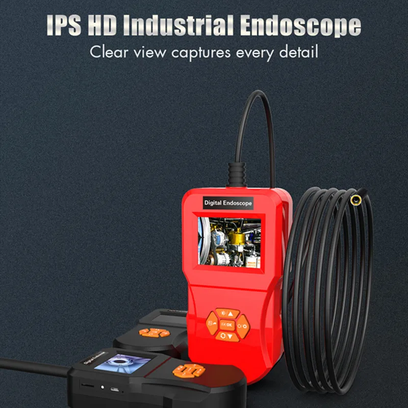 

2,4 дюймовый HD ЖК-экран промышленная камера-эндоскоп Borescope 8LED цифровая камера для осмотра эндоскоп для автомобилей