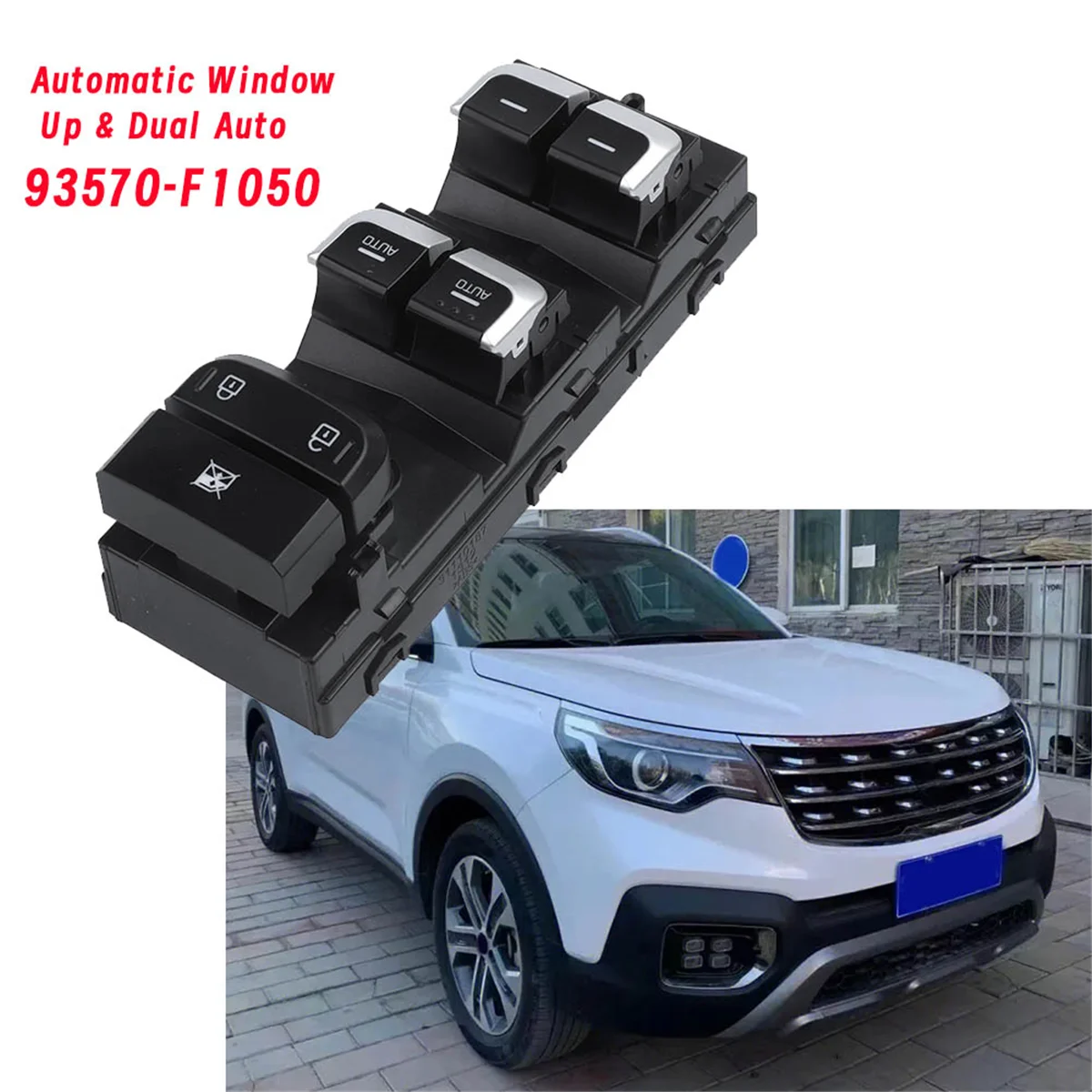 Левый передний силовой главный выключатель окна в сборе 93570-F1050 для Kia Sportage 2015-2018