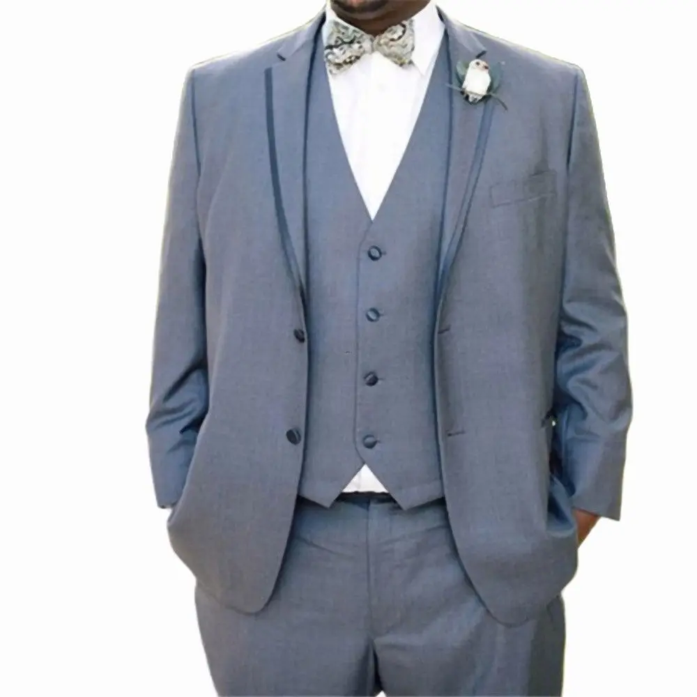 Classic Mens Suits 3 Piece Jacket Vest Pants Set Groom Wedding Party Prom Tuxedo Formal Professional Business Blazer Masculino