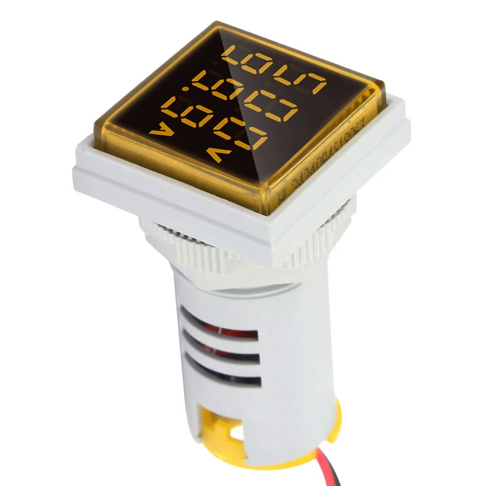 AC 50-500V 0-100A квадратный светодиодный цифровой вольтметр Амперметр 110V 220V измеритель