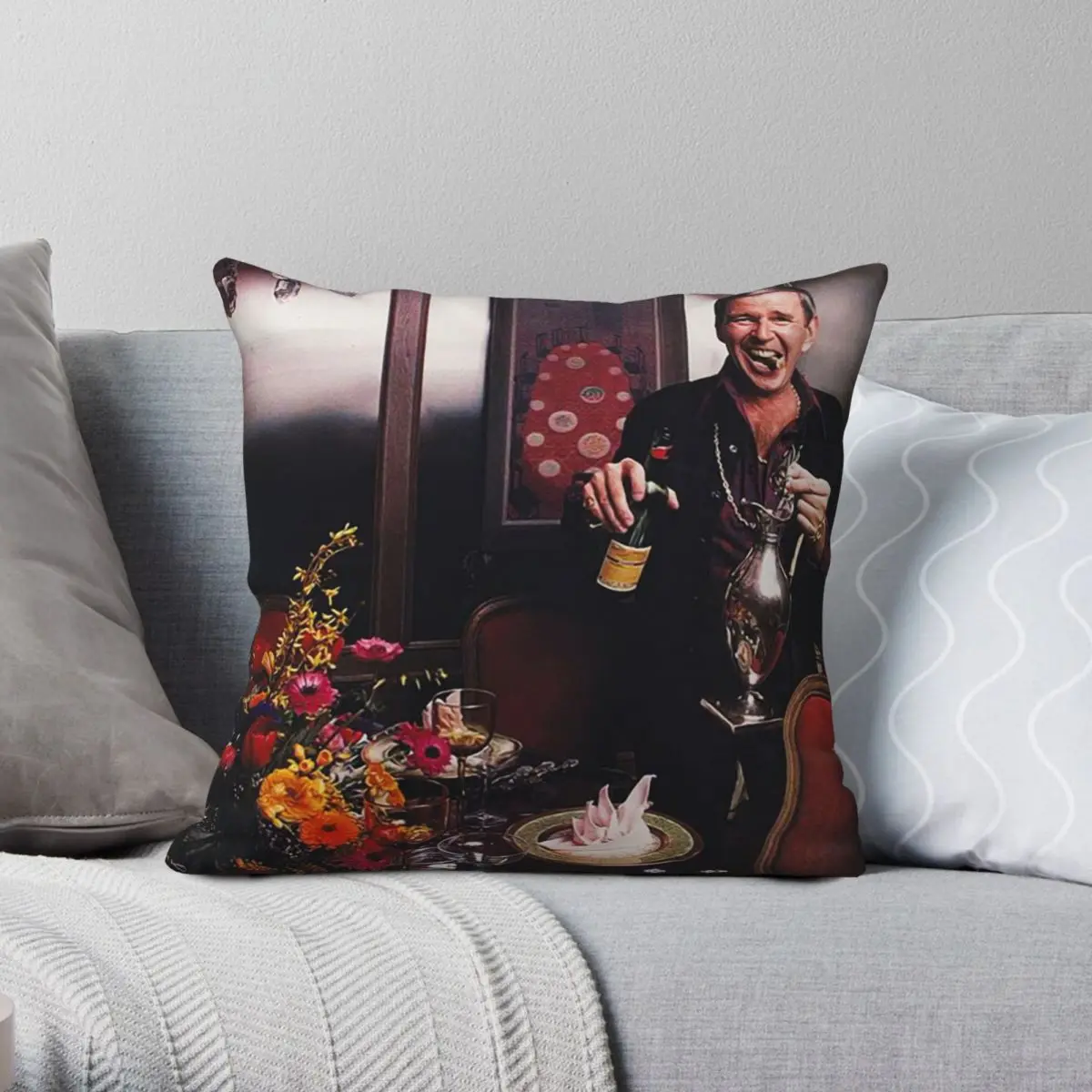 

Развлекательная домашняя квадратная подушка Paul Lynde, искусственная Полиэстеровая льняная бархатная креативная Декоративная Подушка на молнии, искусственная подушка для кровати