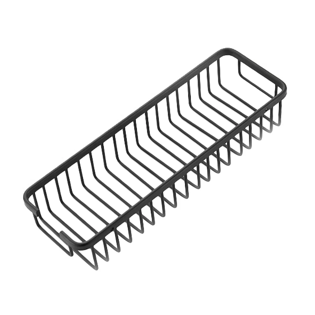 

Drilling Wall Mount Storage Shelf Bathroom Wall Sundries Shelf Nail-free Storage Rack