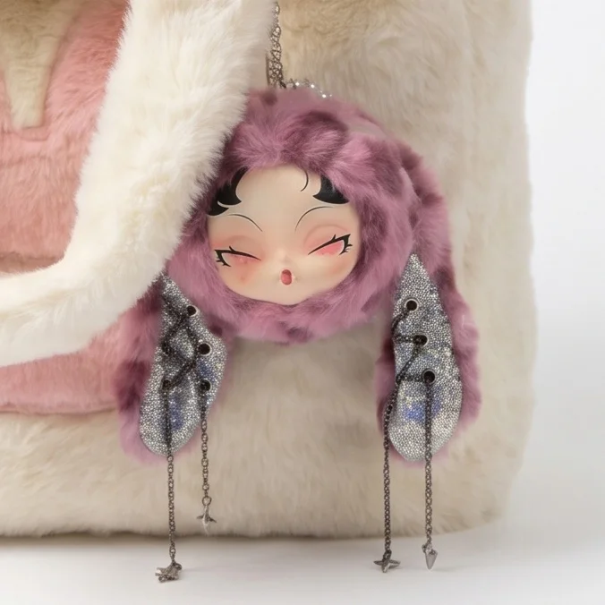 Оригинальная плюшевая сумка Dodo Nami Limited Edition Pink Panther, милая сумка-украшение, подвеска, подарок на день рождения для стильной девушки (art.: 3920da02405f0) - 3920da02405f0