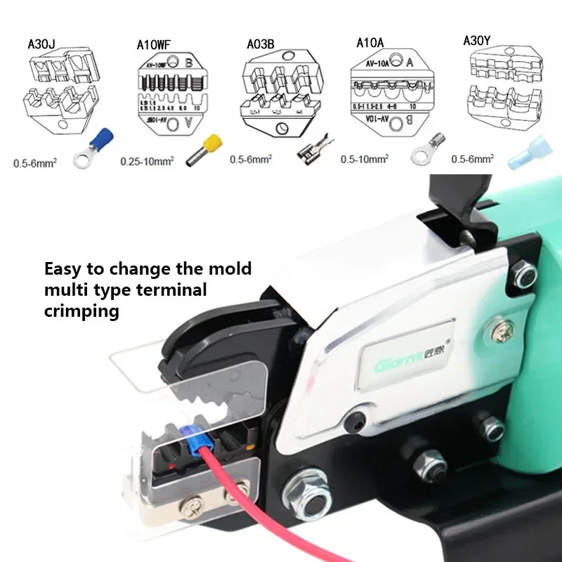 Пневматические обжимные клещи GNQ-5ND машина для обжима клемм холодного