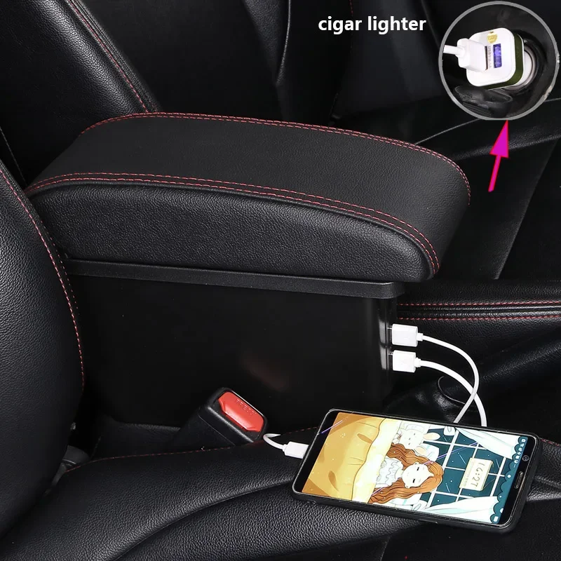 Подлокотник для Honda City Модернизированный двухслойный ящик хранения