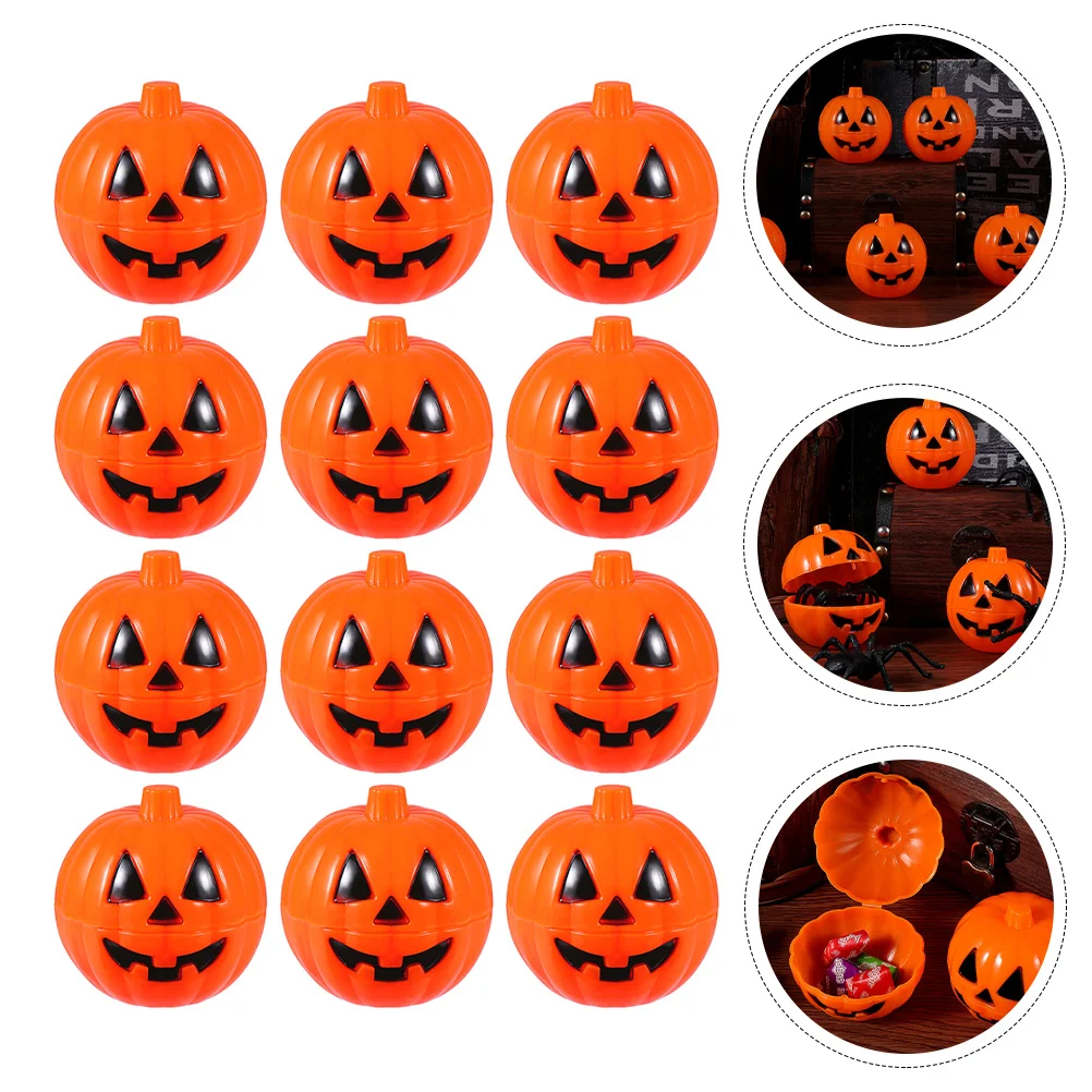 

Candy Party Pumpkin Treat Container Boxes Storage Jar Decoration Or Trick Box Ornament Suppliesgift Packing Canister Buckets