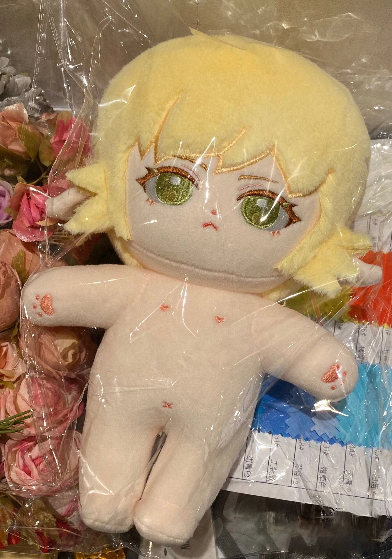 

In Stock Anime Game Final Fantasy FF14 Zephirin de Valhourdin 20cm Cosplay Stuffed Doll Cotton Doll Body Plush Dress Up