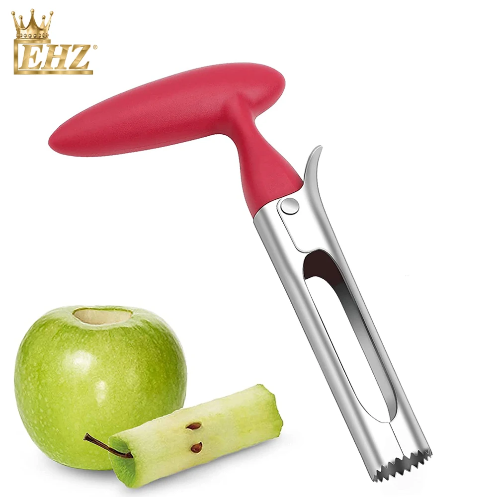 

EHZ Apple Corer Premium Stainless Steel Tool with Serrated Pear Bell Pepper Remover Durable Kitchen Gadgets