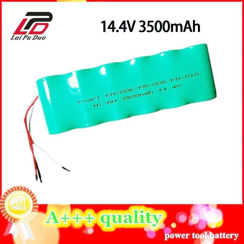 

14.4V 3500mAh NI-MH Replacement Battery Pack for Fmart FM-006 FM008 FM010 R-760 R-830 Vacuum Cleaner Battery