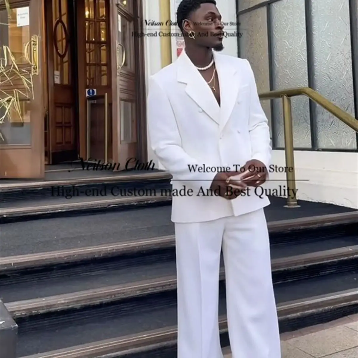 Мужской костюм с отложным воротником 2 предмета