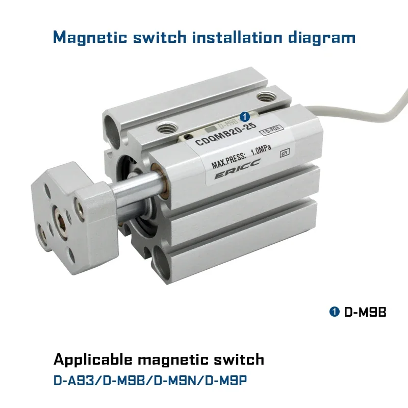 Серия CQMB12 CDQMB12 Компактный цилиндр с направляющей стержня CQMB12-5 CDQMB12-15 Воздушный