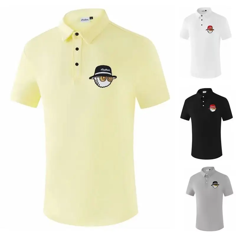 Men's Golf T-shirts Dry-Easy Breathable Fashion Training Short-Sleeved Tops Korean-Style