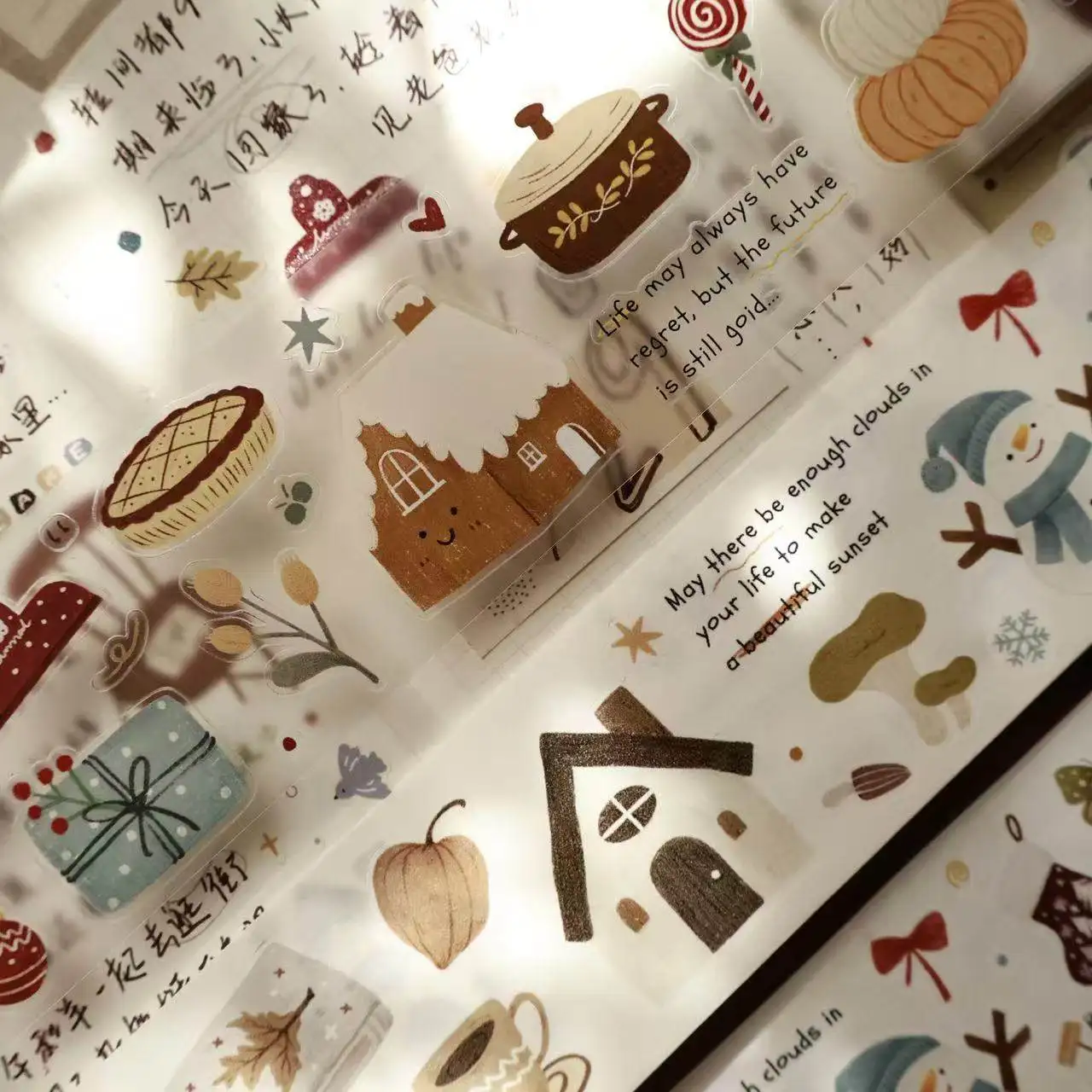 Фото Иер (или Иер) Но. Новая ретро-лента PET Washi Tape «Соленый свет» (2 слоя, фаза 5) [Время теплого каштанового цвета] с предварительно вырезанными элементами №2