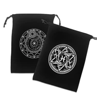 tarot bag storage bag velvet tarot card pouch organizer velvet tarot rune bag with drawstrings suitable for most tarot cards