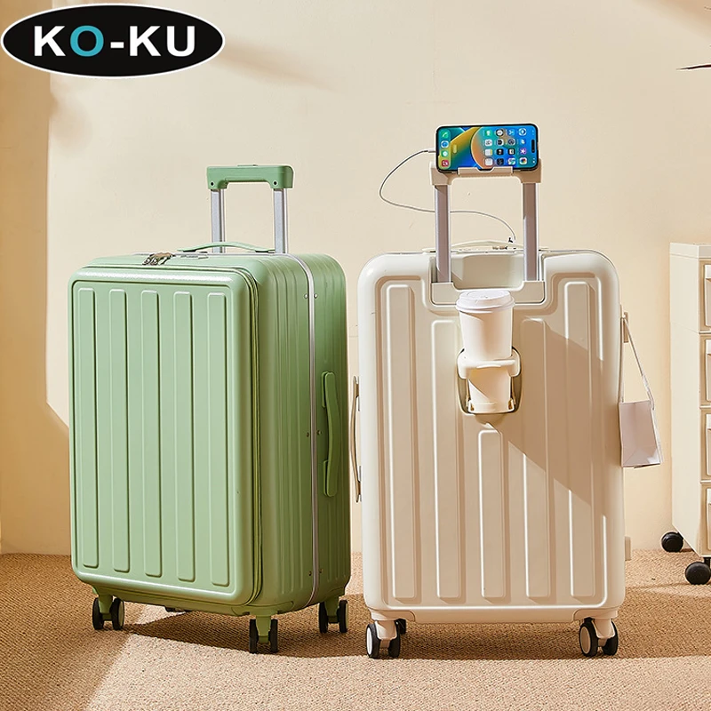 KO-KU Deep Warehouse Чемодан с алюминиевой рамой 26-дюймовый чемодан большой вместимости