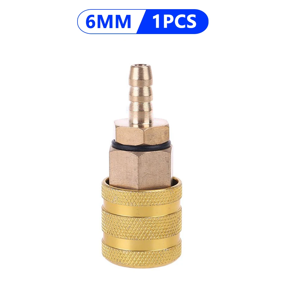 

1-10 шт. 6 мм/8 мм автомобильный зажим для клапана для шин, зажим для сопла насоса, твердая латунь, быстрое подключение, разъем для накачивания, адаптер для насоса