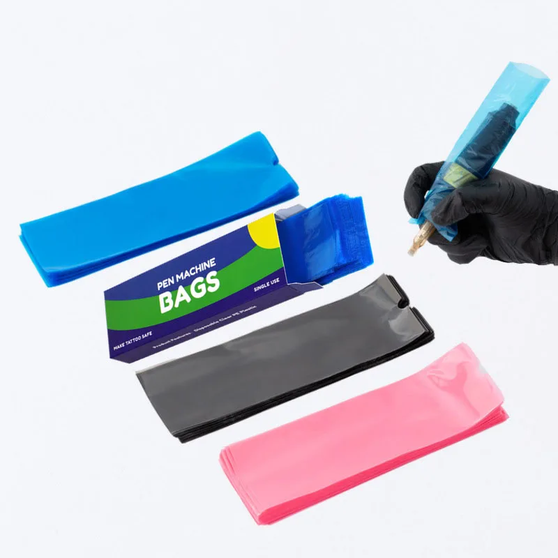 

200 шт., одноразовые мешки для тату-машинки