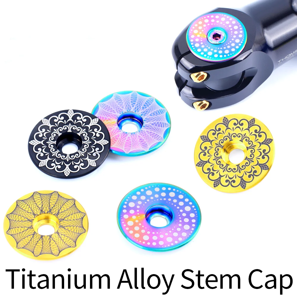 RISK Bicycle Stem Top Cap Headset Cover Titanium Alloy Bolt 