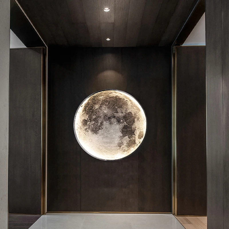 

Moon LED Wall Light For Bedroom Kid's Room Foyer Living Room Coffee Bar Aisle Hallway Gallery Studyroom Loft Indoor Home Lights