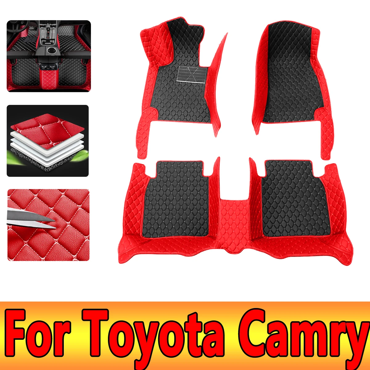 

Car Mats For Toyota Camry Daihatsu Altis XV30 2002~2006 Durable Carpet Rugs Leather Floor Mat Anti Dirt Pad Car Accessories 2003
