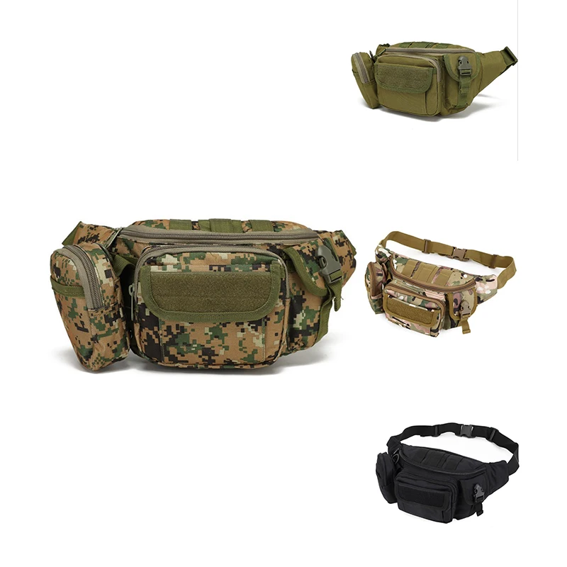 Body Outdoor Camouflage Cycling Chest Bag Mens Sports Travel Camping Crossbody Oxford Cellphone Fanny Pack Pouch Waist Bag