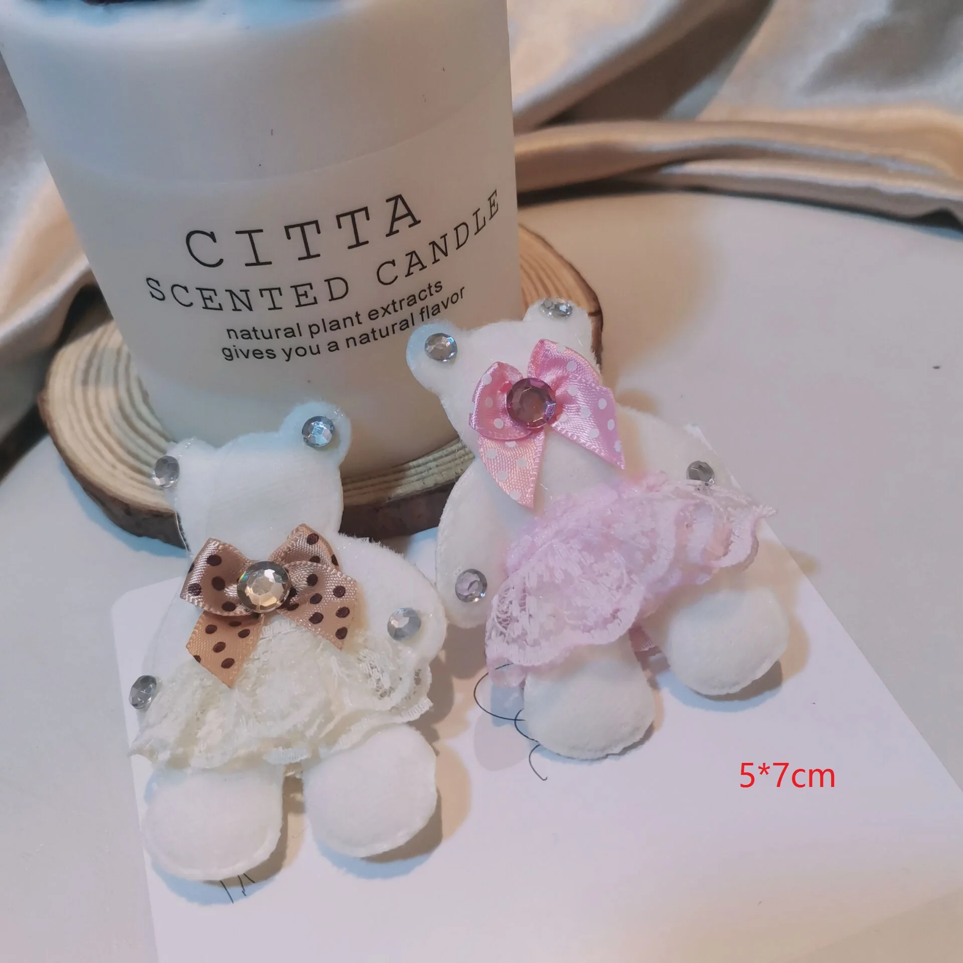 5 шт. новинка сделай сам кукольный медведь тканевые наклейки детская одежда