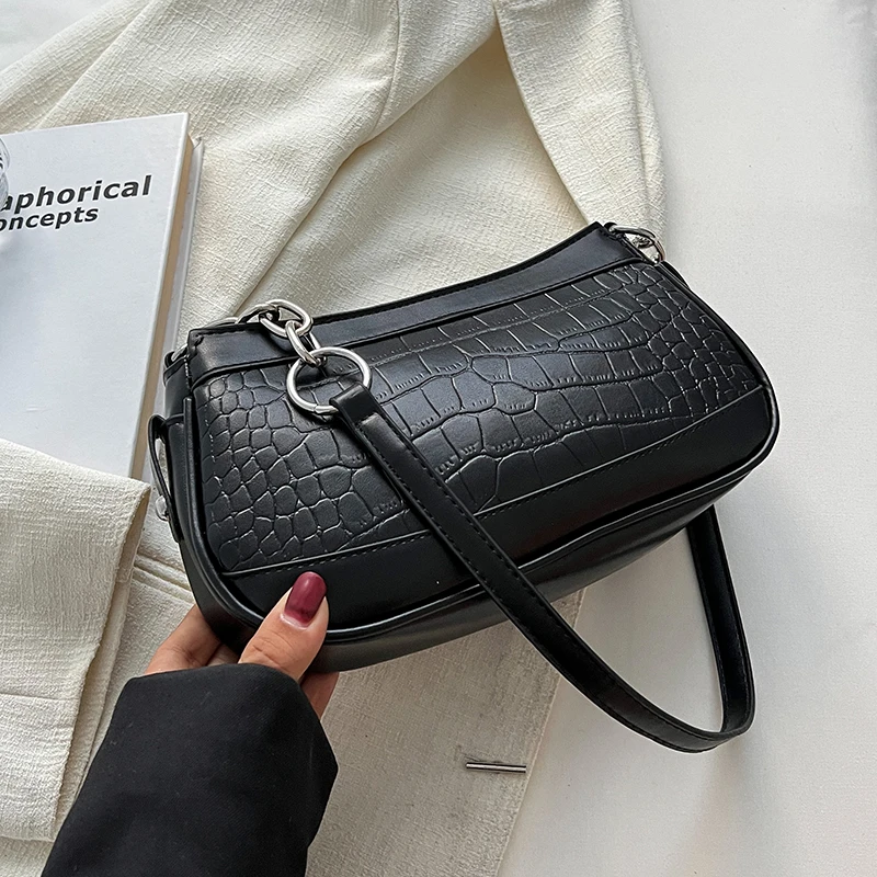 

LEFTSIDE сумка через плечо для женщин 2022 новейшие сумки и кошельки с каменным узором маленькая Простая Дорожная сумка под подмышки