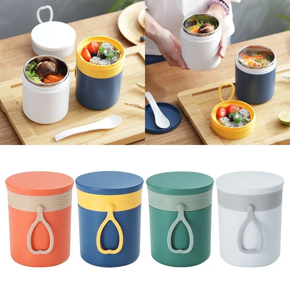 

Microwavable Porridge Box for Students Office Workers With Spoon Food Containers for Kids Lunch Box Bento Box