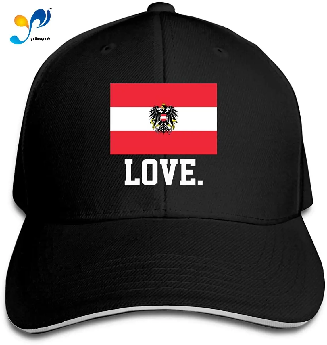 

Flag Of Austria Men Cotton Classic Baseball Cap Adjustable Size