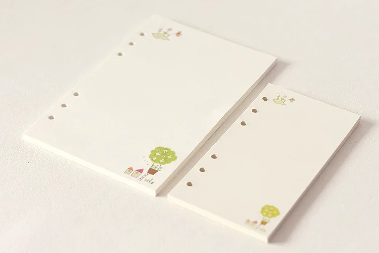 45 листов милый блокнот А5/А6 со свободными листами заправка бумаги спиральный