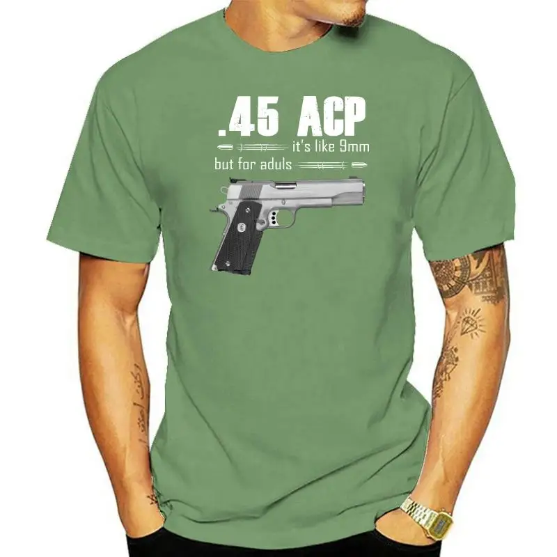 Футболка Coincard Guns .45 ACP It's Like 9 мм но для взрослых Bullet Shoot Gunner