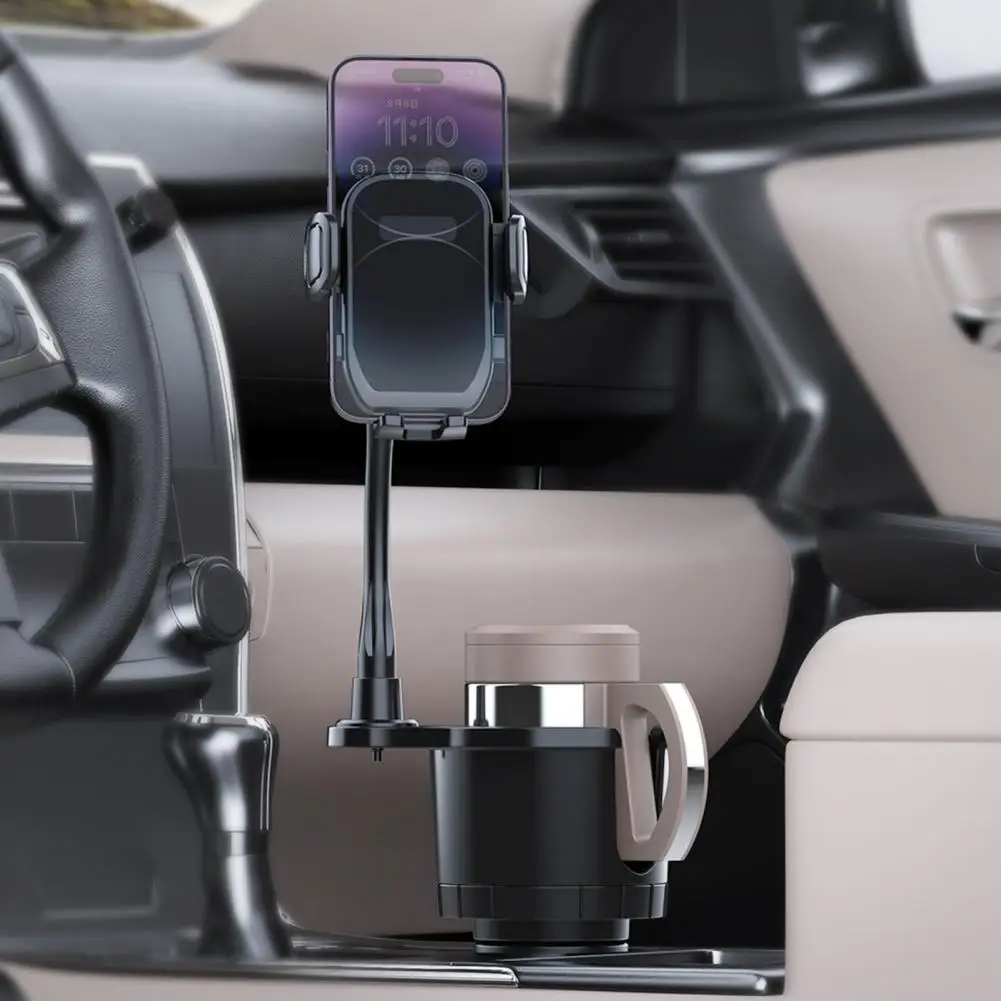 

2 In 1 Universal Car Cup Holder Phone Mount 360 Rotating Adjustable Long Gooseneck Phone Holder Car Accessories