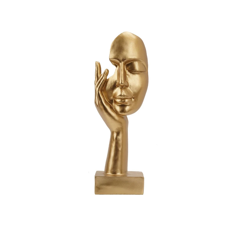 

Mask Abstract Modern Sculptures Resin Statues Home Decoration Living Room Decorative Figures Ornaments For Home Decor Table Mask
