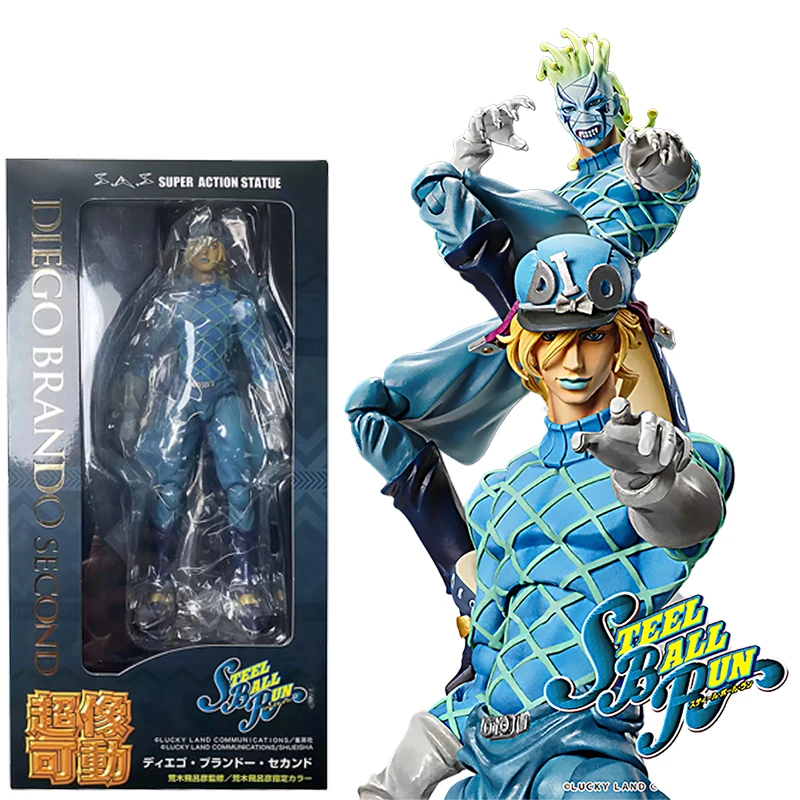 

100% Original MEDICOS-E SUPER ACTION STATUE JoJo's Bizarre Adventure Diego Brando/Dio Second Anime Figure Model Action Kids Toys