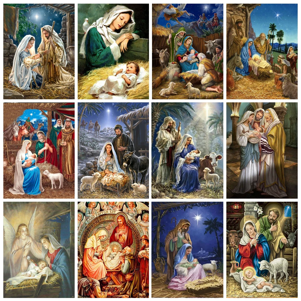 Алмазная живопись Yumeart Дева Мария