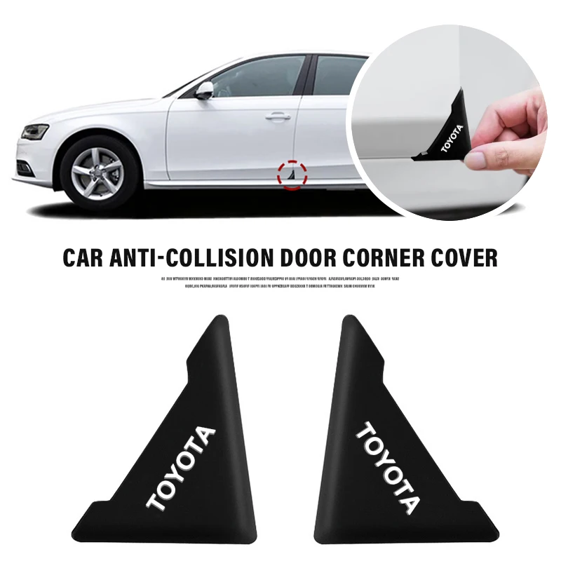 

2pcs Car Door Corner Cover Bumper Crash Silicone Anti-Scratch Angle Auto Styling For Toyota Camry40 Chr Corolla Rav4 Yaris Prius