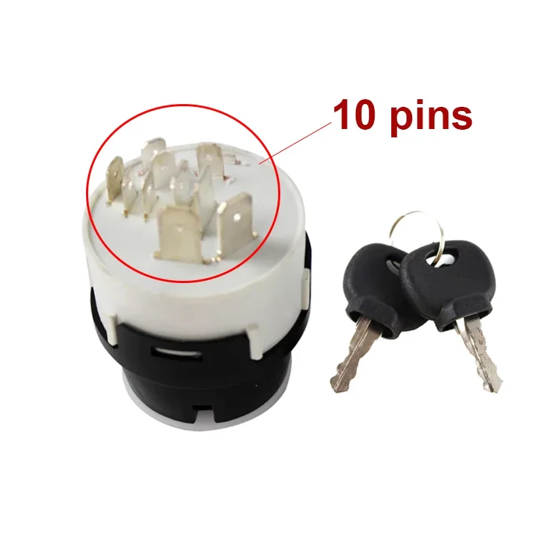 70184 80184 701/45500 Выключатель зажигания 9 контактов 10 для JCB JCB200 JCB220 8055 8018 8014 8027Z Ключ