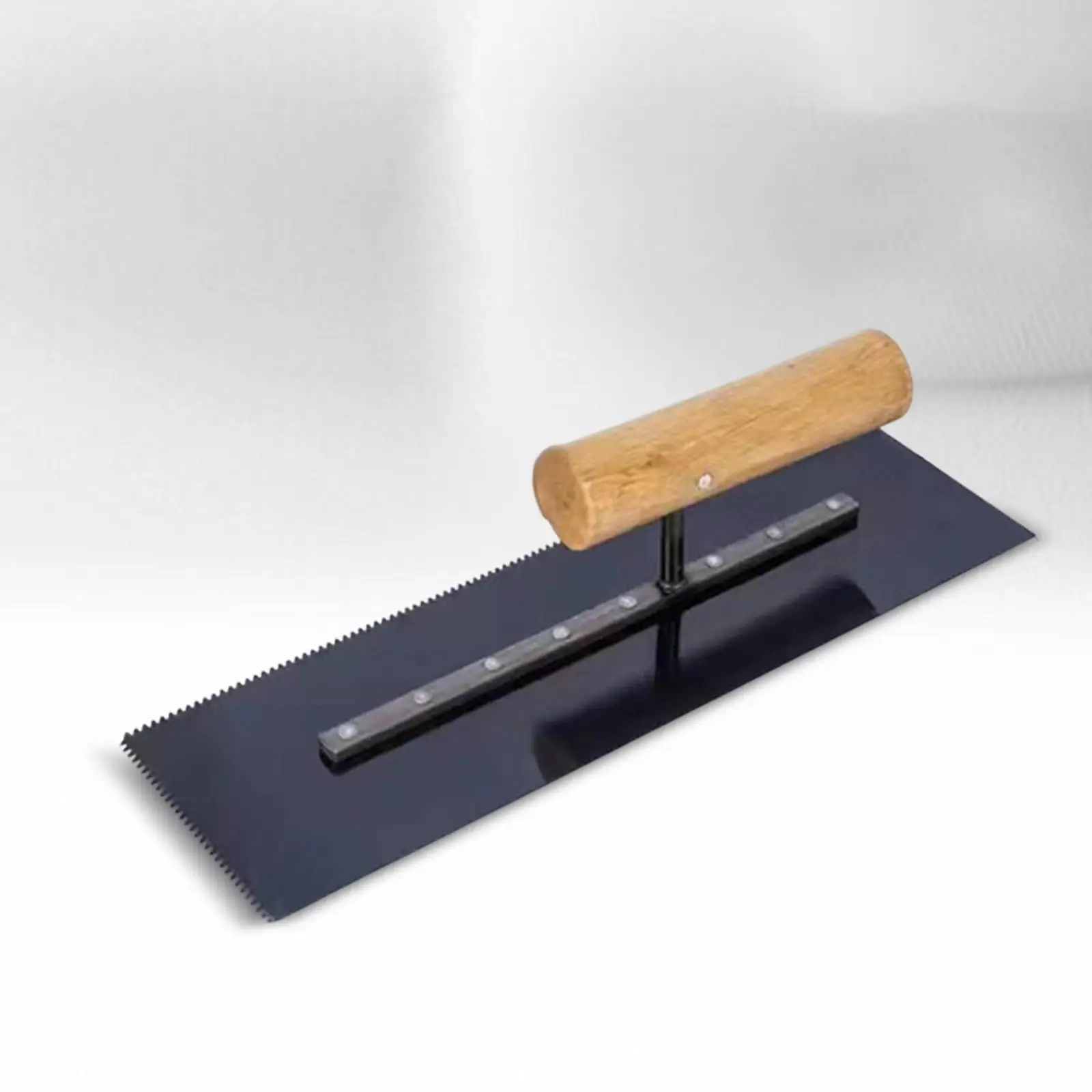 Plastering Trowel with 2 mm Sawtooth Manual Tool Concrete Finishing Trowel for Construction Drywall Tile Cement Bricklaying