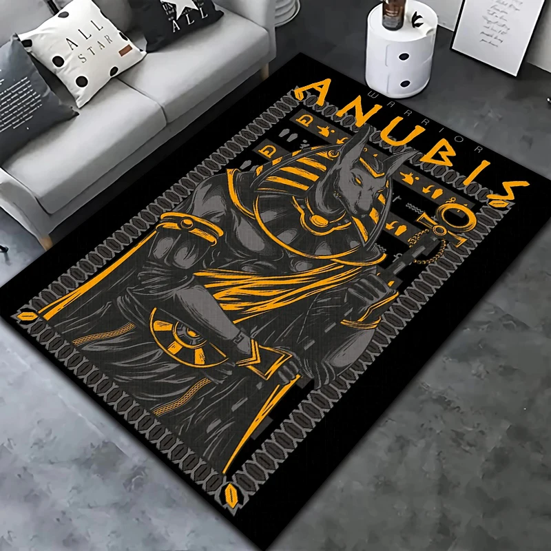 

Anubis death Area carpet,living room bedroom balcony decoration carpet, anti-skid solid floor matte decoration，Rest area rug