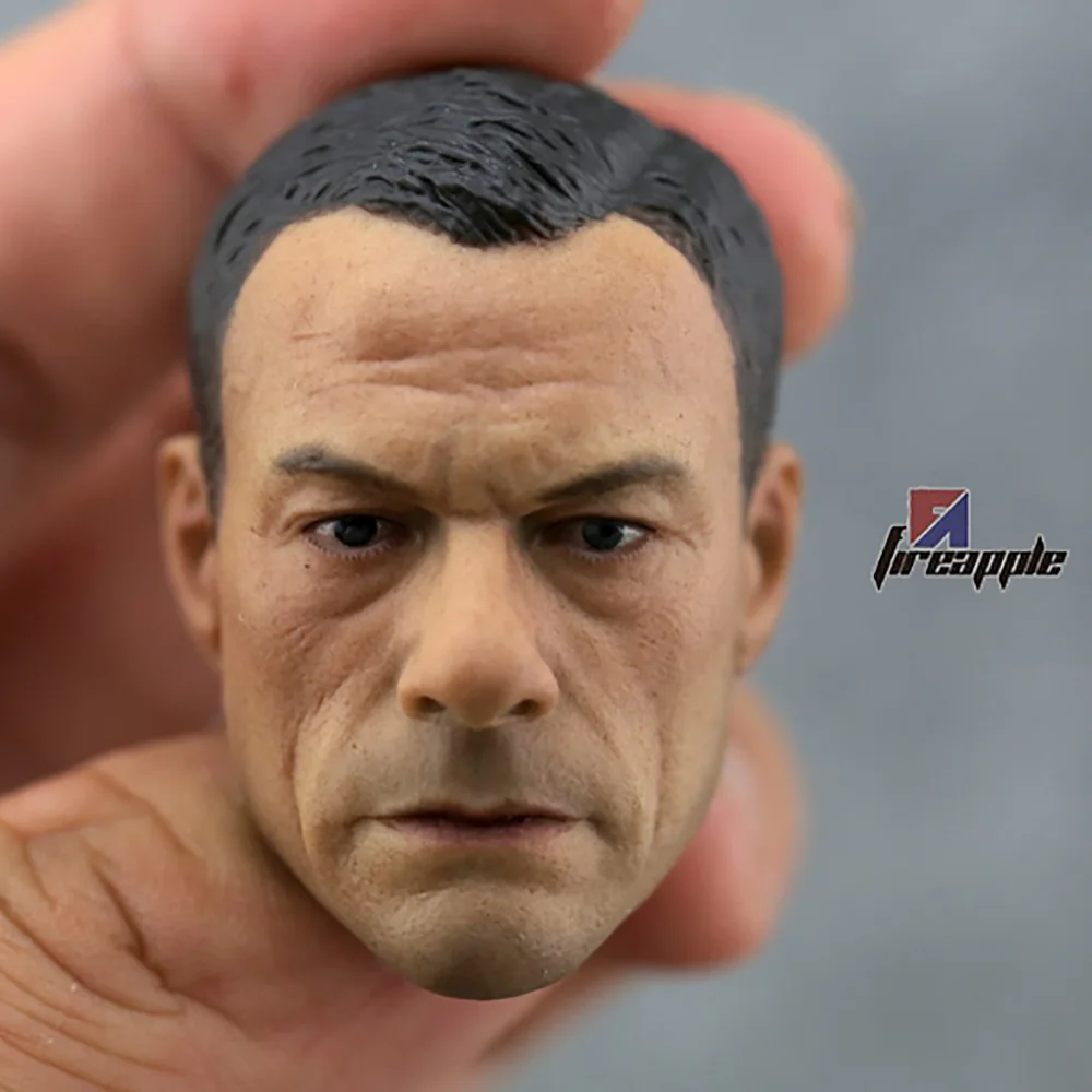 1/6 Kungfu Star Male Soldier Jean-claude Van Damme Head Sculpt Fit 12" Action Figure Body