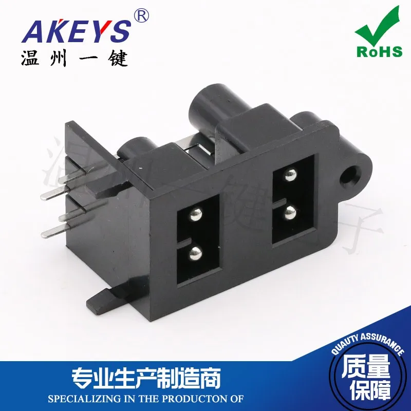 DC-0068-A DS-207X2 розетка двойной интерфейс 4-контактный разъем без экрана 6-контактный