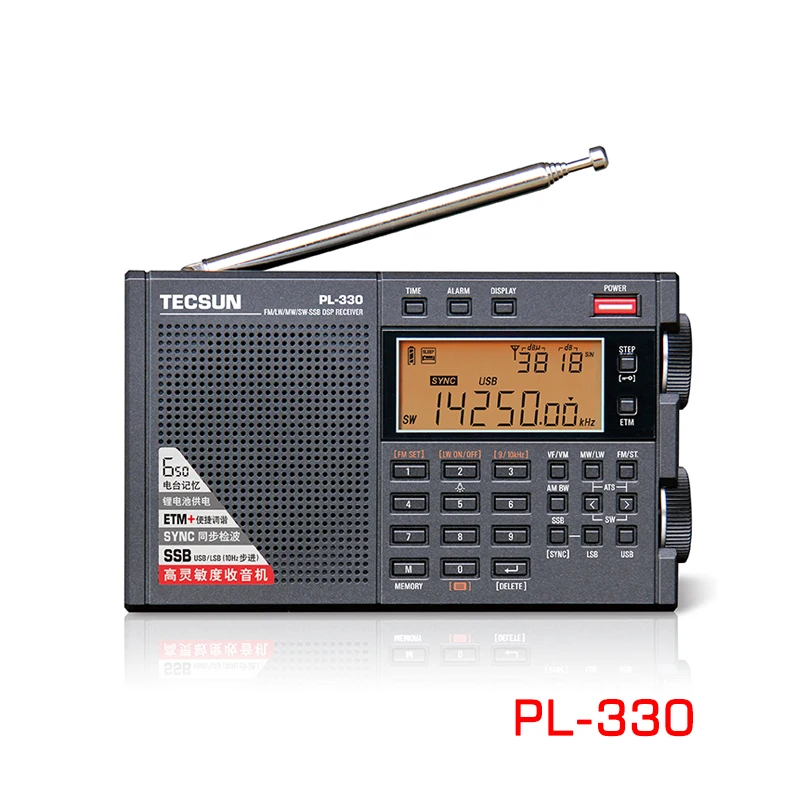 Tecsun PL-330 прошивка 3306 FMFM AM MW SW LW приемник DSP с одной полосой радио стереомагнитола |