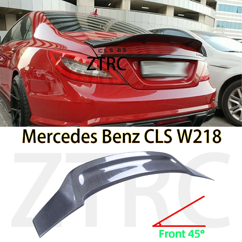 Автомобильный спойлер для Mercedes-Benz CLS 63 53 500 300 C218 W218 R Стиль Настоящее углеродное