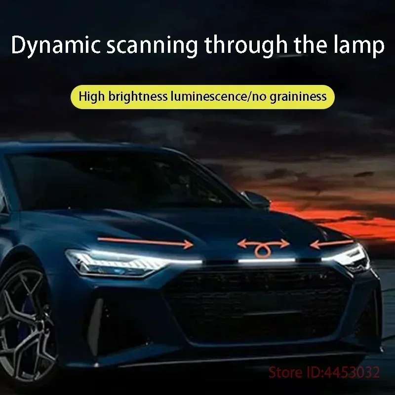 DRL Start Scan Strips Light ДЛЯ Тойота Королла 2017-2024 Декоративная лампа на капоте автомобиля