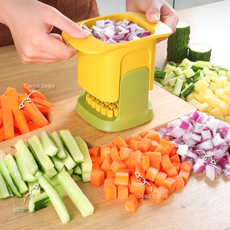 

Universal Multi-functional Household Hand-press Vegetable Cutter Durable Convenient Kitchen Chip Radish Dice Kitchen Gadgets