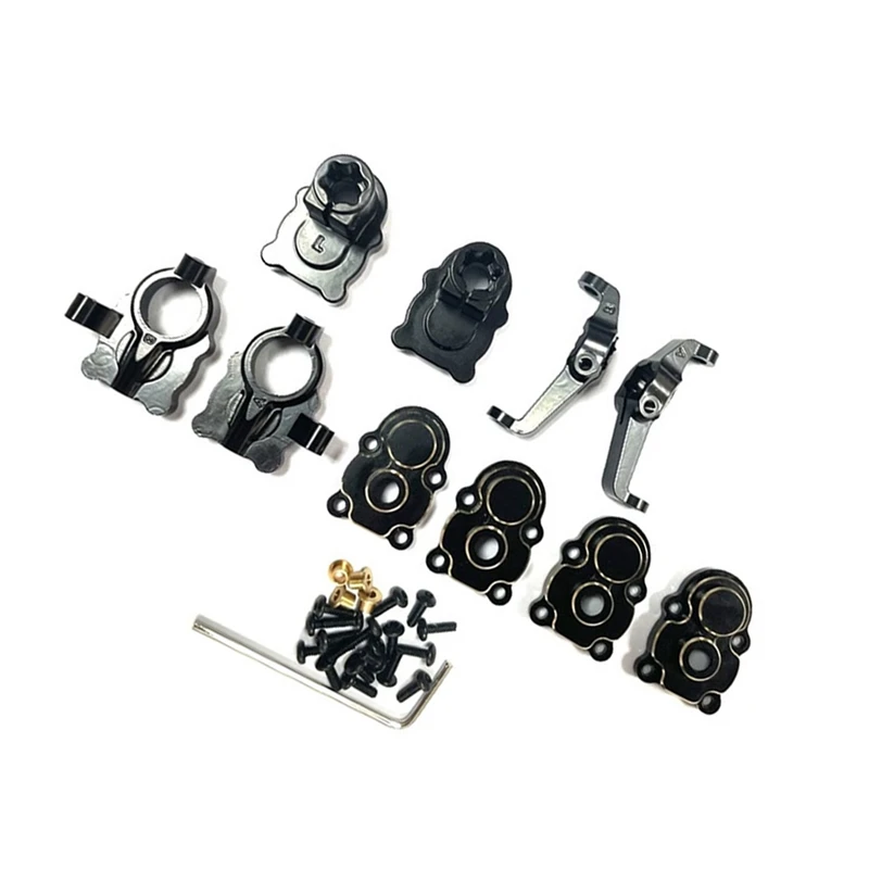 

For FMS FCX24 Brass Front And Rear Portal Housing Set 1/24 RC Crawler Car Upgrades Parts Accessories
