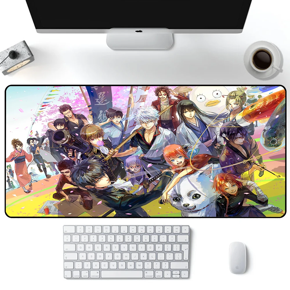 

Gintama коврик для мыши большой игровой коврик для мыши ПК геймерский компьютер офисный коврик для мыши XXL силиконовая клавиатура настольный коврик для мышки ноутбука